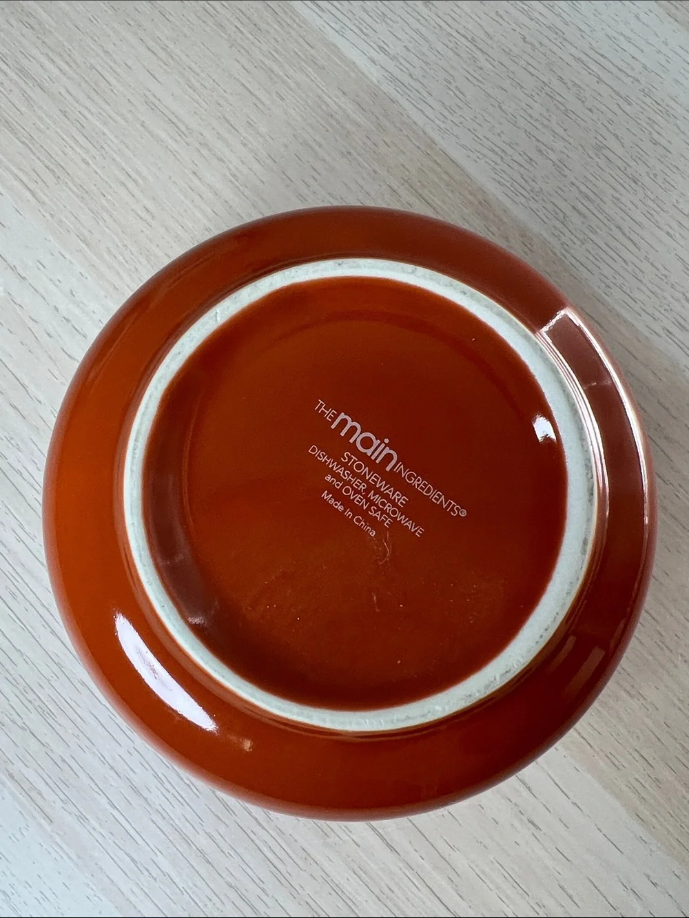 Guac Ceramic Dip Bowl in Orange for Serving, The Main Ingredients Stonewear
